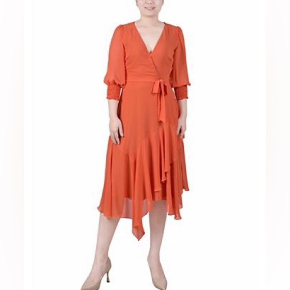 Maison Tara Asymmetrical Plus Size Dress